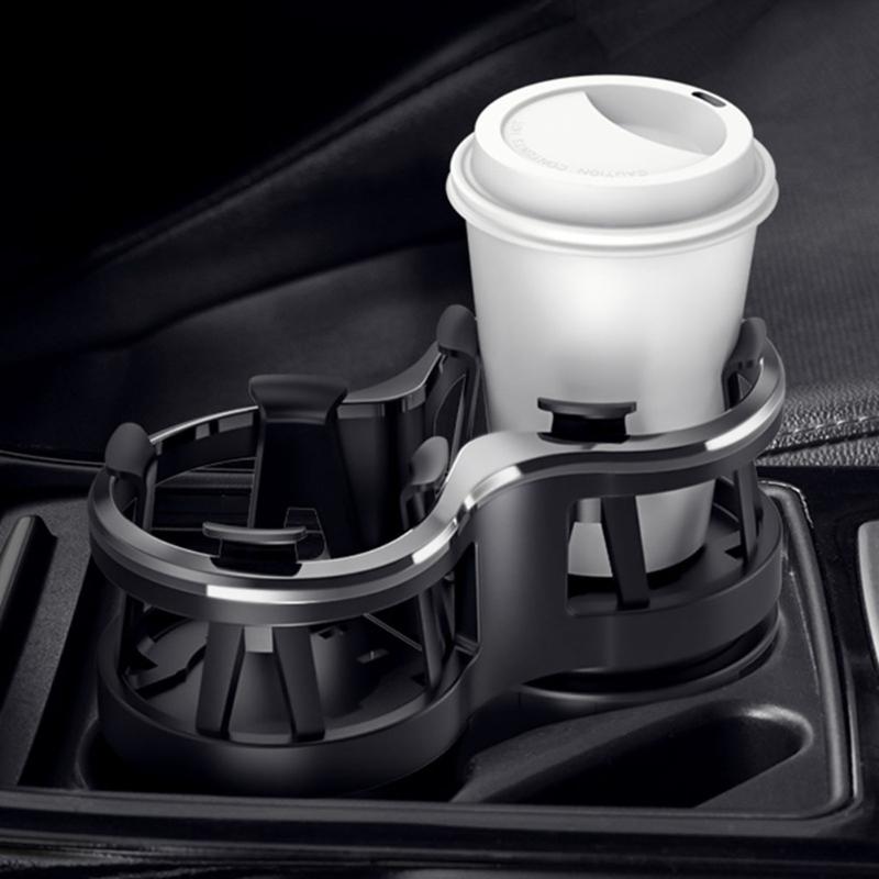 

Double Hole Water Bottle Drink Holder Multifunctional Car Cup Holder Universal Coffee Drinks Organizer Car Accessories