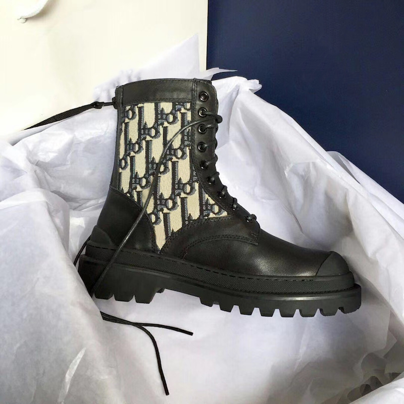 

Men Women Oblique Ankle Martin Boots Rois Boot Explorer Calfskin Trainers High Quality Black Leather Lace-up Shoes Fashion Motorcycle Boot, Color 4