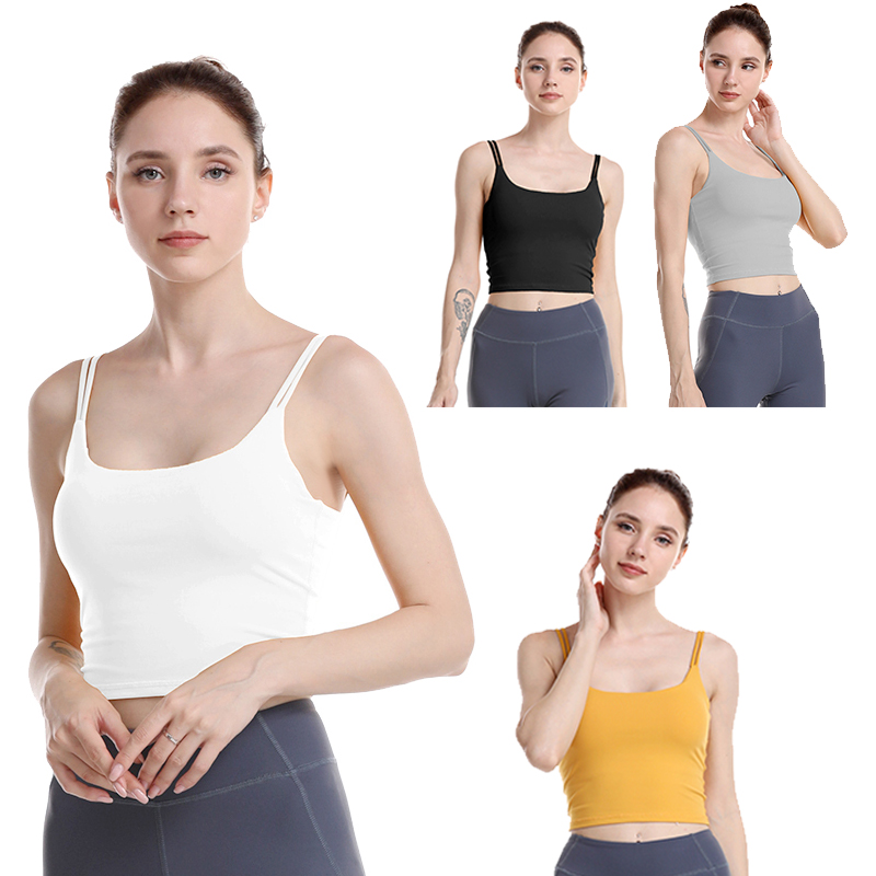 

Women' Sexy Exposed Navel Sports Vest Fitness Yoga Sports Suspender Vest, Black