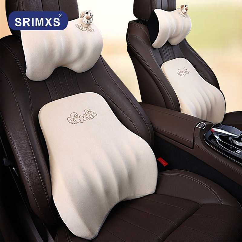 

Car Pillow Softness Memory Foam Neck Headrest Car Seat Support Cover Headrest Neck Pillow For Auto Accessories