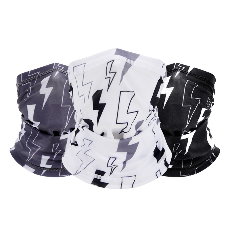 

Outdoor Sports Cycling Face Scarf Breathable Face Neck Cover Windproof Ice UV Protection Fishing Scarf Hiking Bicycle Muffler, White