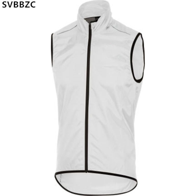 

Top quality lightweight Men's cycling vest windproof gilet white cycling bike windbreak vest wind Back mesh