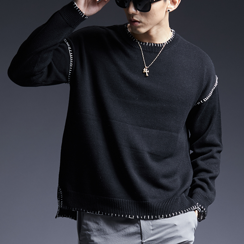 Solid Fashion New Mens Top T-Shirt Pullover Slim Fit Casual Floral Jumper