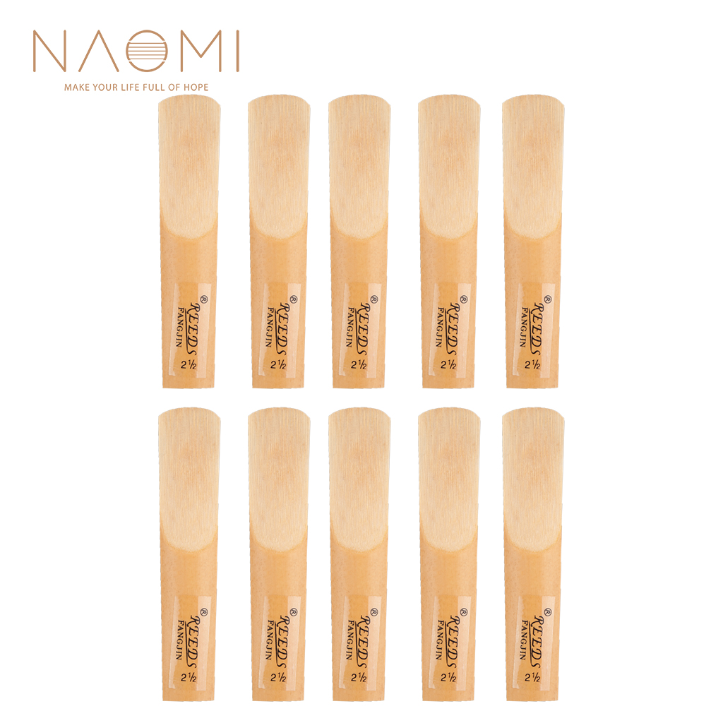 NAOMI 10PCS Tenor Saxophone Reeds Sax Traditional Reeds Strength 2.5-image-563538088