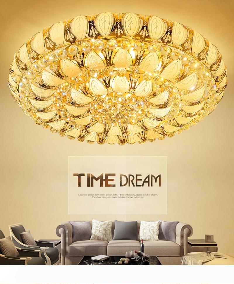 

2018 K9 Crystal Chandelier 3 7 colour Remote control Pendant Lamp Luxury Crystal Ceiling Light Fixture Lusters Chandeliers