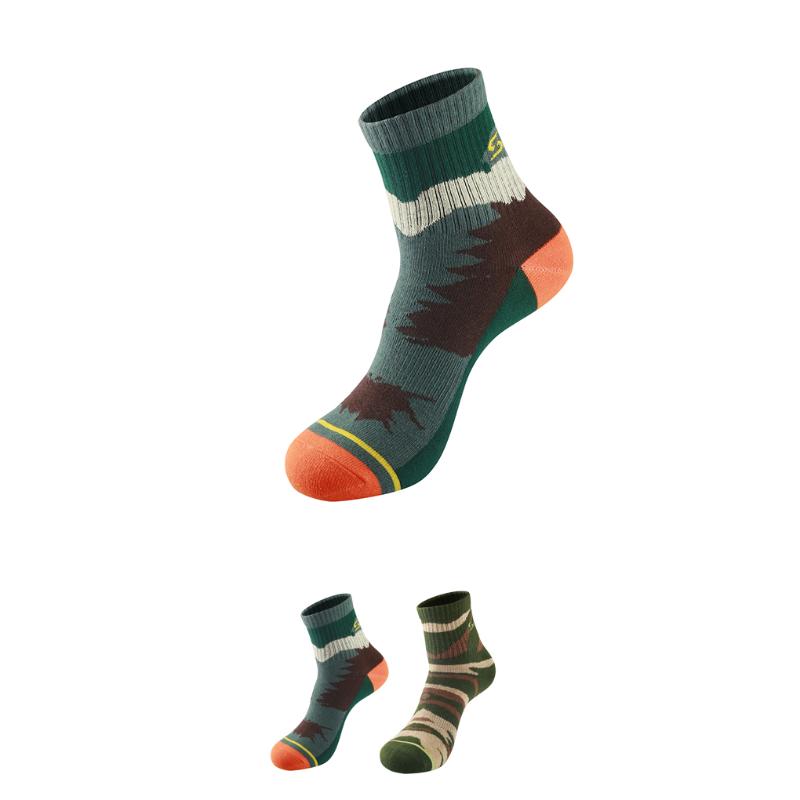 

SANTO S007 Men Outdoor Leisure Climbing Hiking Thin Quick Dry Socks Perspiration breathable Travel Socks, Bush camouflage