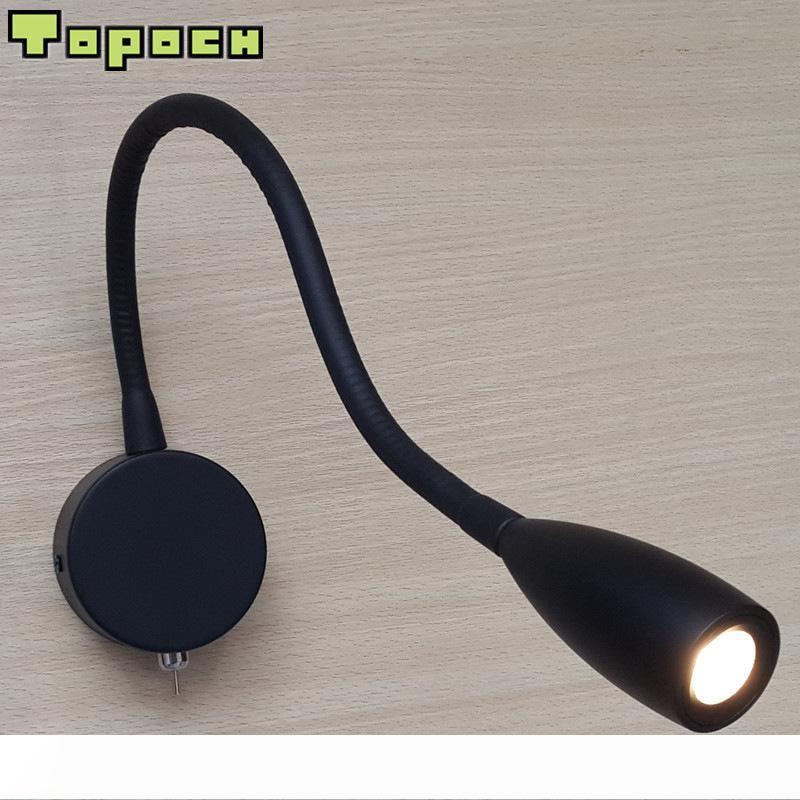 

Topoch Bunk Bed Lighting Matte Black Flexible Arm Switch on-off Built-in Driver Invisible Mounting Bracket Screws for House RV Boat