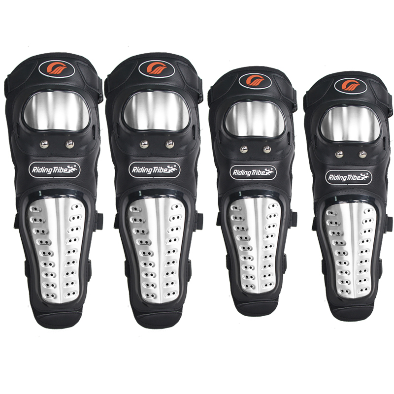 

New Classical Outdoor Racing Stainless Steel Motorcycle Protective kneepad Motocross Protect Knee Elbow Gear