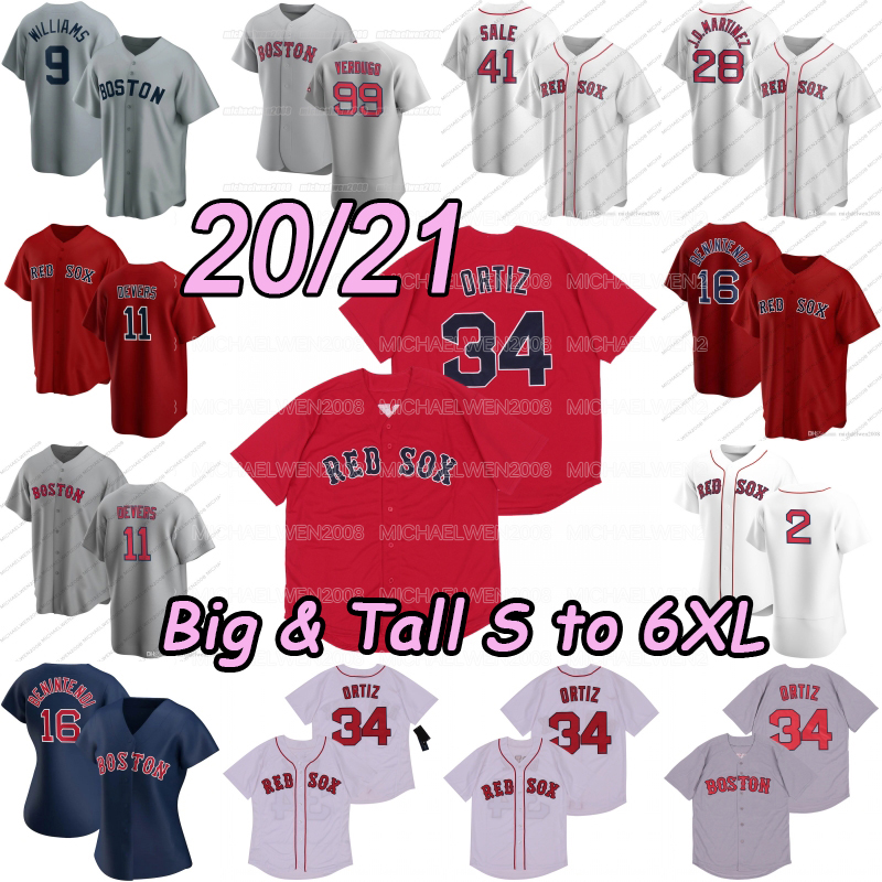 

11 Rafael Devers 2020 Big Tall 4XL 5XL 6XL Xander Bogaerts J.D. Martinez Benintendi Bradley Jr Vazquez Verdugo Rodriguez Chris Sale Jerseys, Mens 2020 authentic