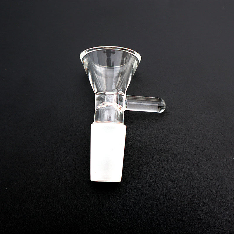 

Funnel shape bowl glass bong smoking accessories 14mm 18mm male joint