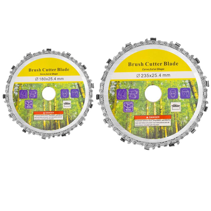 

7/9inch Chain Grinder Chain Saws Disc Woodworking Plate Tool Multi-Functional Wood Carving Disc Angle Grinding Tool