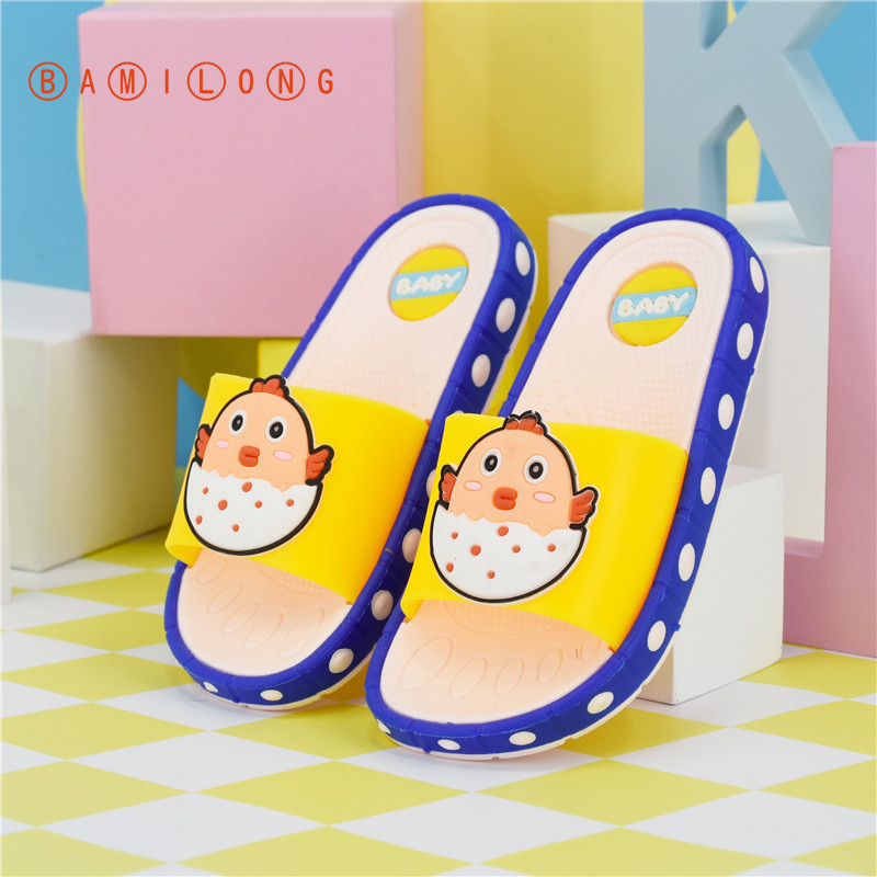 

New Cartoon Slippers Girls Summer Beach Sandals Kids Bathroom Flip Flops Toddler Baby Boys Indoor Shoes Kids Slippers S115, Pink