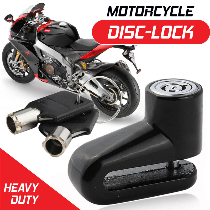 

Black Motorcycle Bike Scooter Disc Lock Padlock Keyed Motorcycle Scooter Anti-theft Brake Disc Lock Security