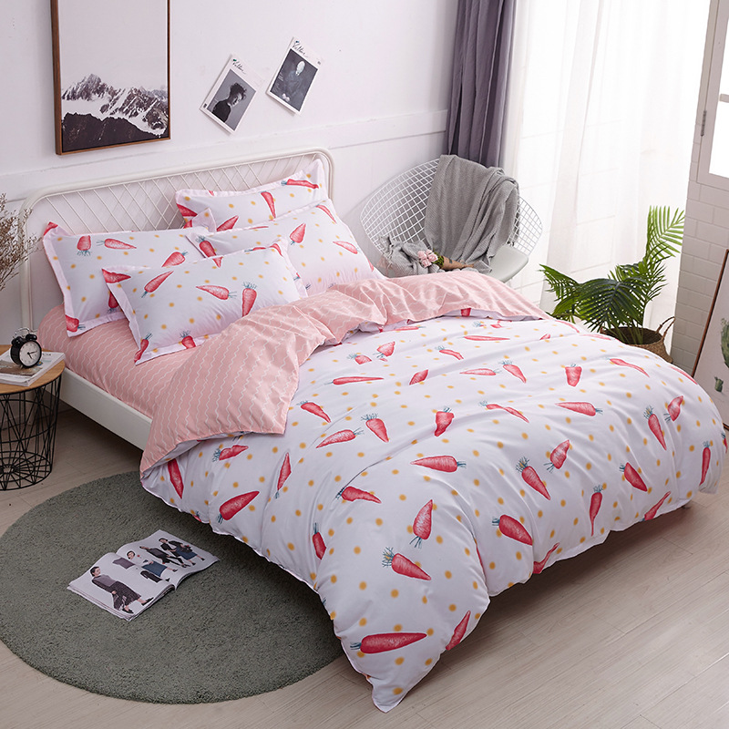 

Carrot Cartoon Animals 4pcs Girl Boy Kid Bed Cover Set Duvet Cover Adult Child Bed Sheet Pillowcases Comforter Bedding Set 61036, 2tj-61034-003