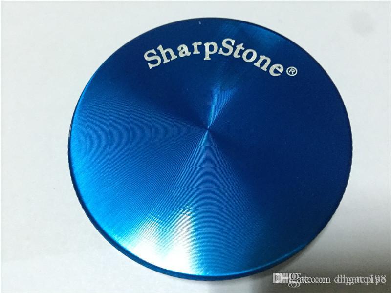 

CNC 2 Piece 50mm SharpStone Herb Grinder zicn Alloy 2 Parts Hard top Tobacco Grinder Sharp Stone Herb Grinders Diameter Smoke Grinder
