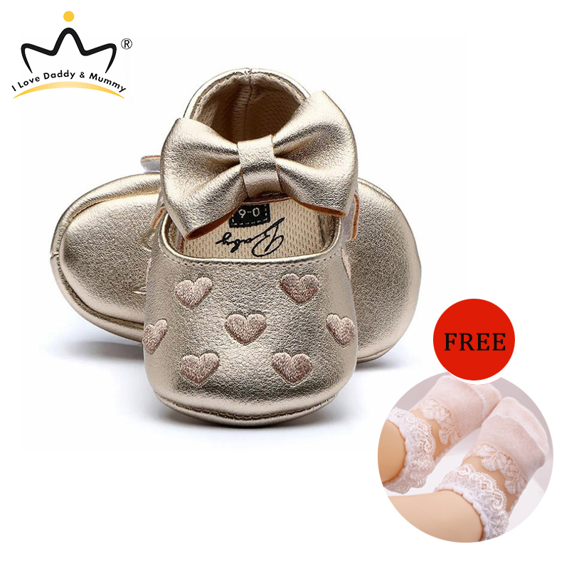

Cute Bowknot Baby Shoes Girls First Walkers Soft Bottom Anti Slip Princess Girls Shoes, Pink