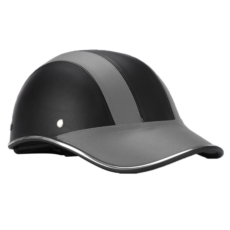 

PU Adjustable Bicycle Safety Helmet Cycling Motorcycle MTB Skate Road Bike Helmet Outdoor Sports Baseball Cap For Men Women, Black
