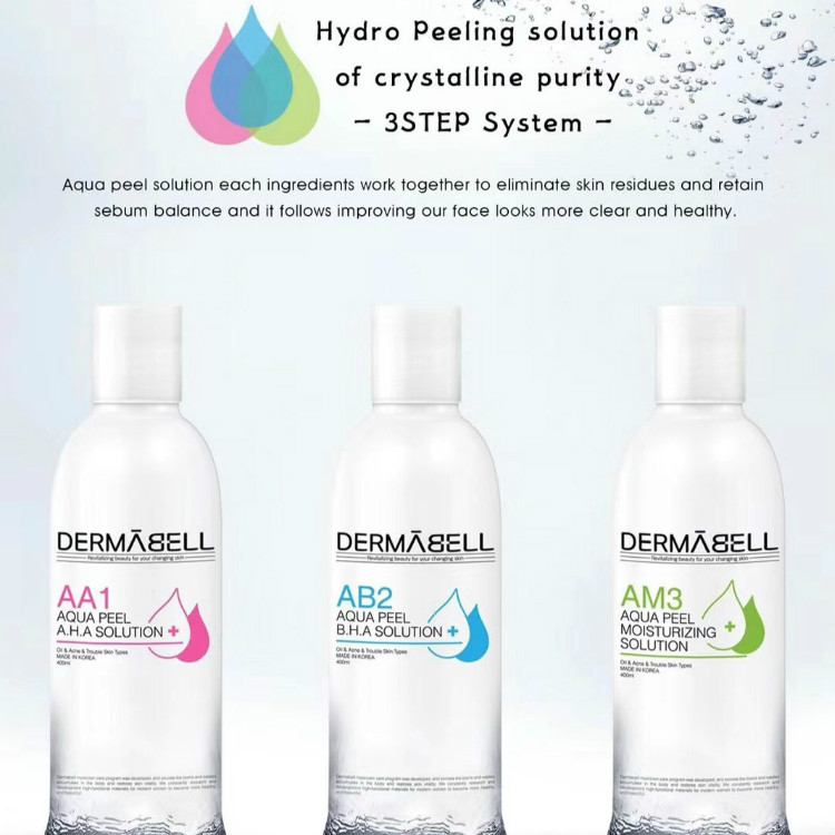 

Aqua Peeling Solution AA1 AB2 AM3/400ml Per Bottle Aqua Facial Serum Hydra Facial Serum For Normal Skin