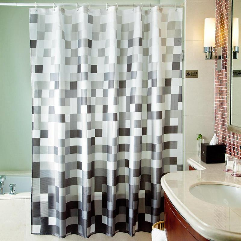 

Douchegordijn Shower Curtains Durable Waterproof Mildew-proof Lightproof Bathroom Curtain with Hooks Good Quality Waterproof