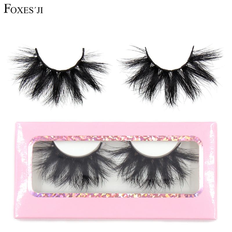 

FOXESJI 5D Mink Lashes Eyelashes High Volume Fluffy Cross Thick Long Soft Eye Lashes Multilevel False Eyelashes Eyelash Makeup