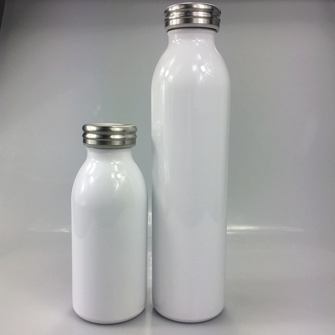 

DIY Heat Sublimation 12oz/20oz Milk Bottles Stainless Steel Milk Flask with Lids Kids Double Wall Vacuum Insulated Water Bottle free ship