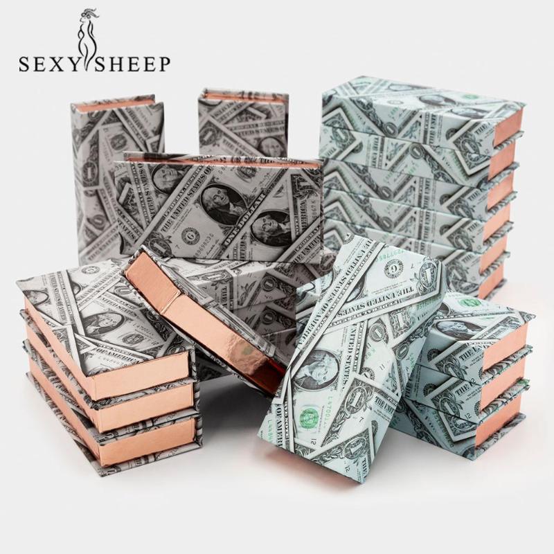 

sexysheep 10 pcs Packing box for eyelash blank eyelashes package square paper box Eyelashes without lashes Wholesale packing