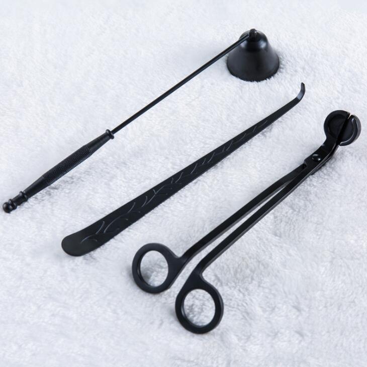

Candle Accessory Gift Pack 3 in 1 Set stainless steel Candle Bell Snuffers Wick Trimmer Candle Wick Dipper LX2383