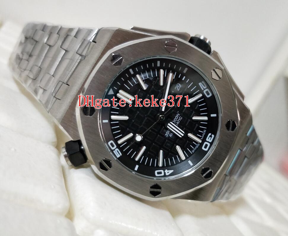 

N8 Topselling Wristwatches 15710ST.OO.A002CA.01 15710 42mm Offshore Stainless Steel 316L Mechanical Transparent Automatic Mens Watch watches, Slivery;brown