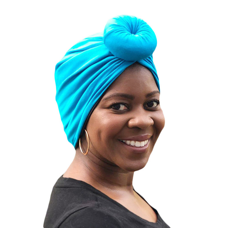 

Fashion Muslim Donut Turban Caps For Women Solid Color Headscarf Hat Hijab Femme Musulman Headwrap Stretch Inner Hijabs Turbante