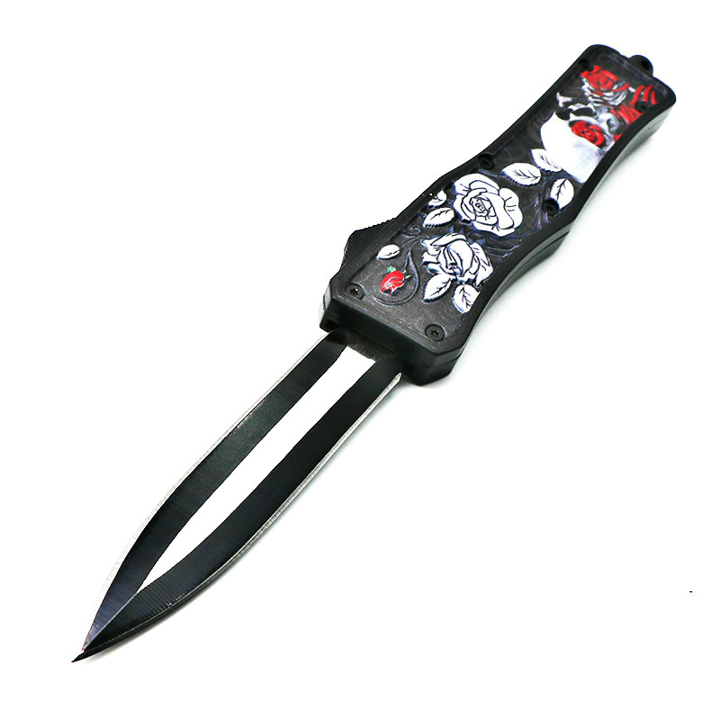 

new arrrival rose fire 6 models double action tactical camping hunting fodling knives xmas gift knife POCKET TOOL