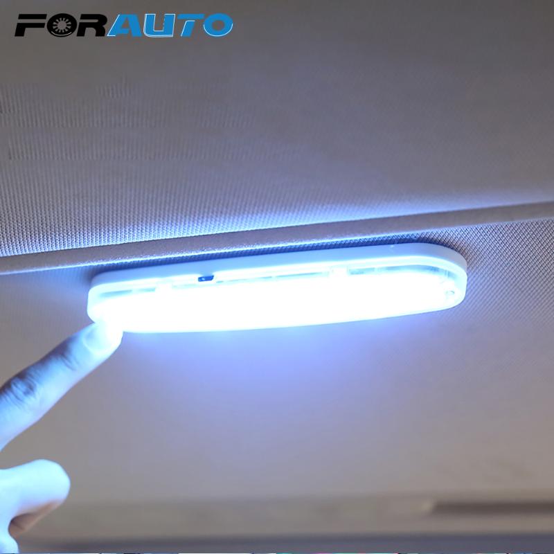 

FORAUTO LED Car Interior Reading Light USB Charging Dome Vehicle Indoor Ceiling Lamp Auto Roof Magnet Lamp Car-styling, As pic