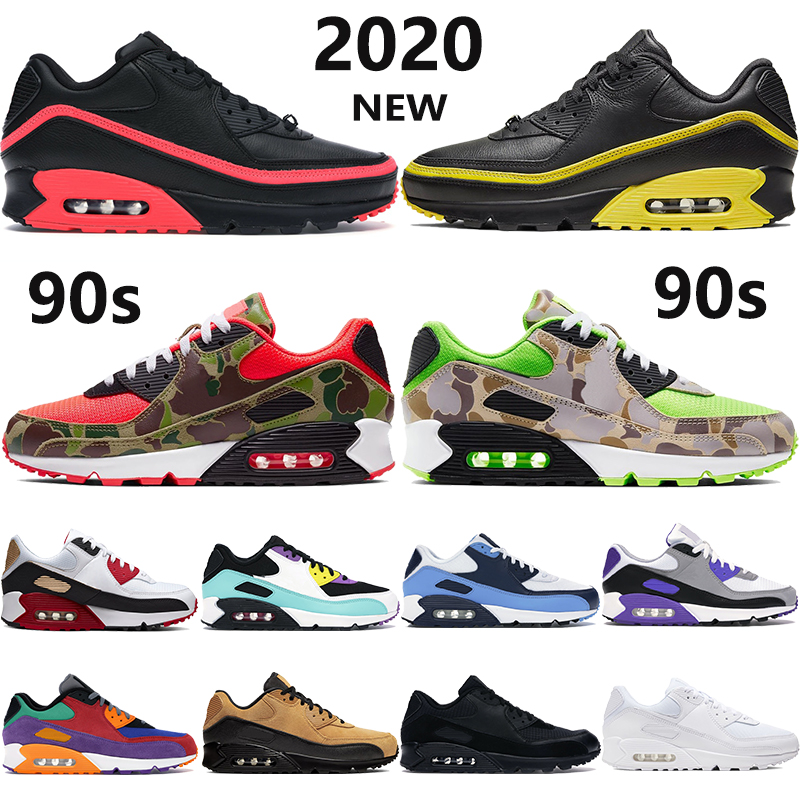 

New 90s running shoes reverse duck camo university red Hyper Grape OG sail triple black white cushion men women sport Sneakers, Lahar escape natural indigo