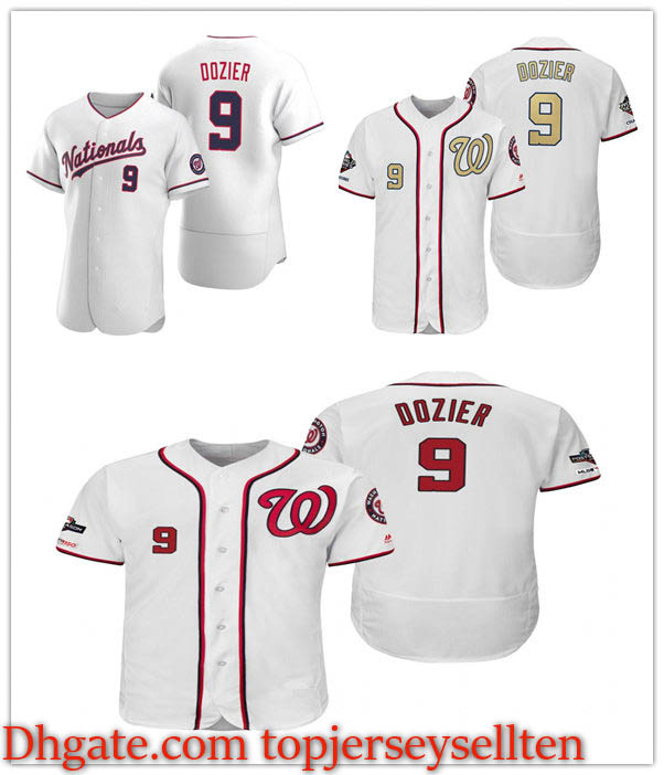 

Washington Nationals MEN WOMEN YOUTH 9 Brian Dozier 2020 Authentic baseball Jersey, Black