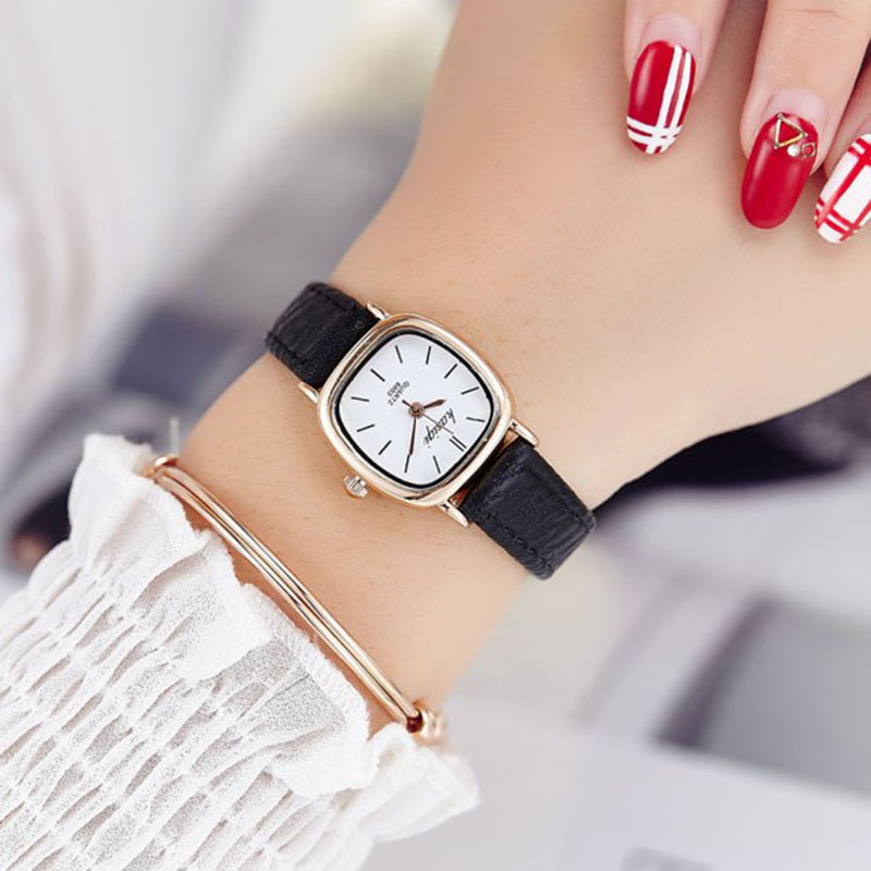 

Casual Quartz leather Strap Watch Lady Square Analog Wrist Watch Small Wrist Watches for Women Clock Women 2020 waches whatches, 03