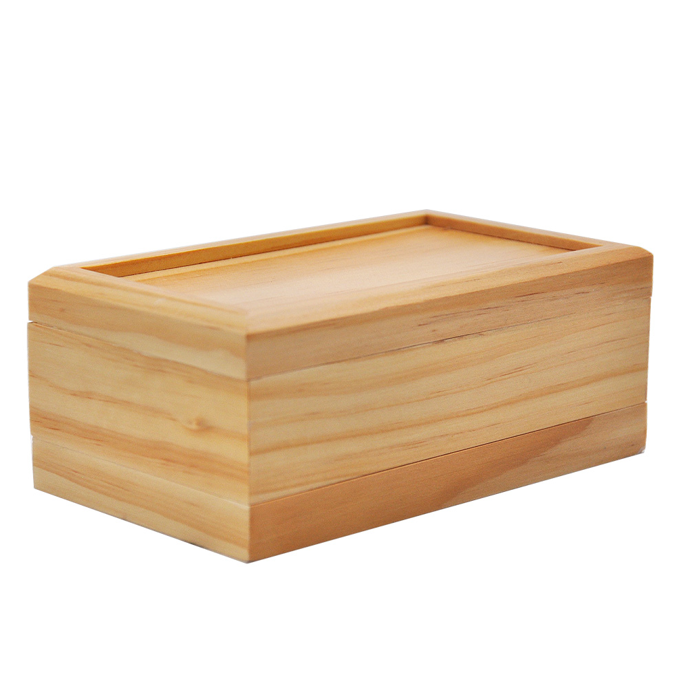 

HORNET Wood Stash Box With Mirror Natural Handmade Wood Tobacco And Herbal Storage Box For Pipe Accessories
