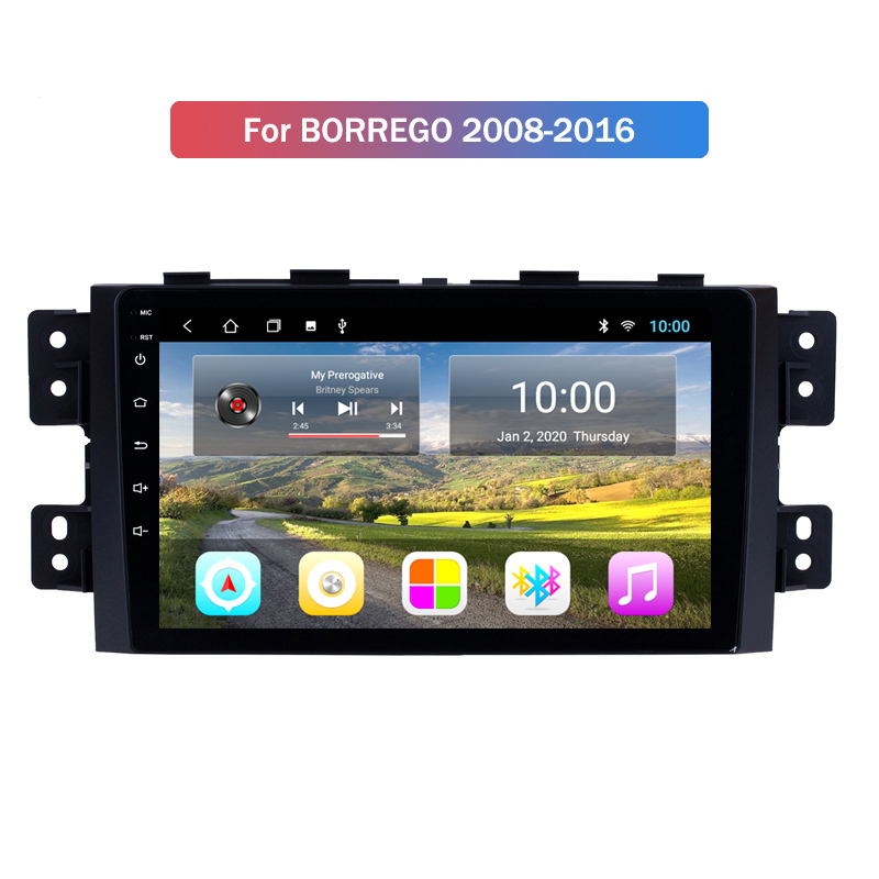 

10 Inch Android Car Video Radio Stereo Dvd Player for Kia BORREGO 2008-2016 Navigation with Wifi Gps Bluetooth