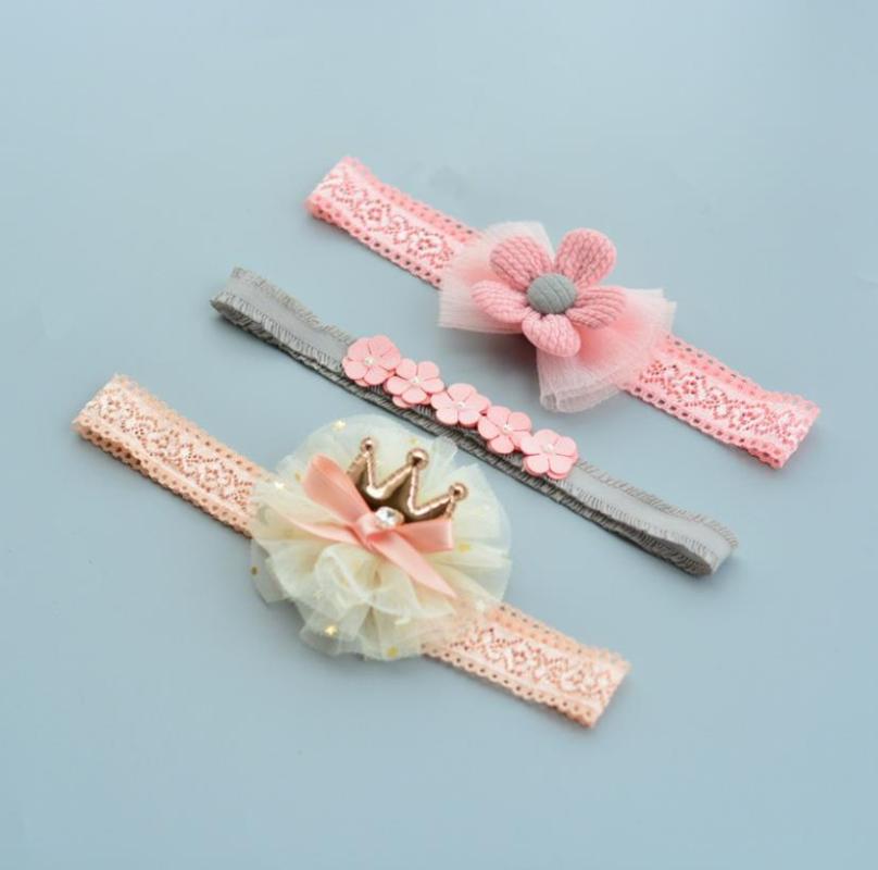 

New Baby hair bow flower Headband elastic strench headwear Chiffon Hair Band Handmade accessories for newborn FD40, 11