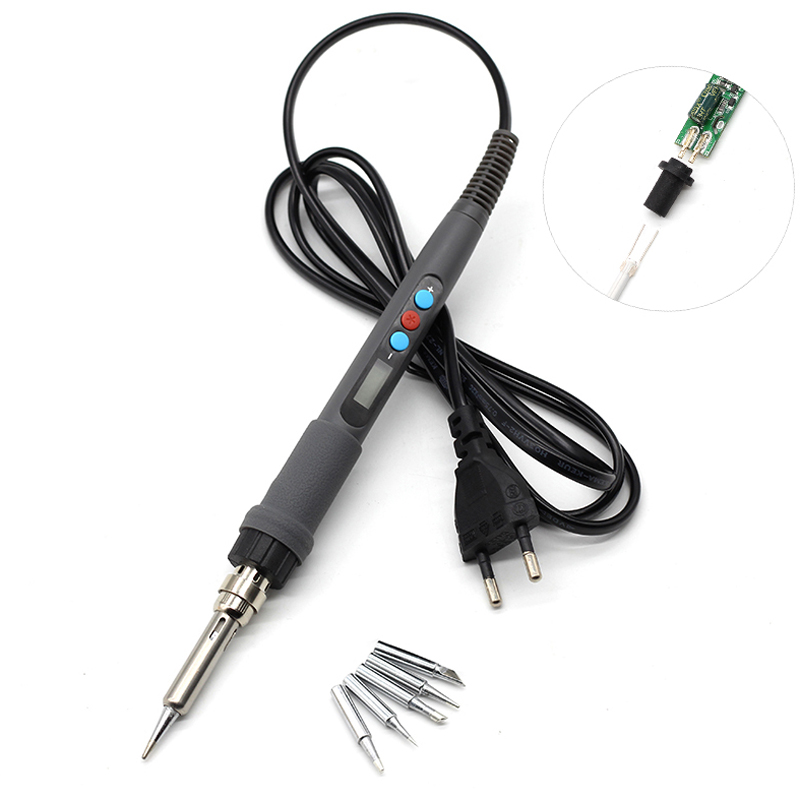 

Digital LCD Adjustable temperature Electric soldering iron Solder station Repair Tools 220V 60W Ceramic heater 900M Tip VS 936d