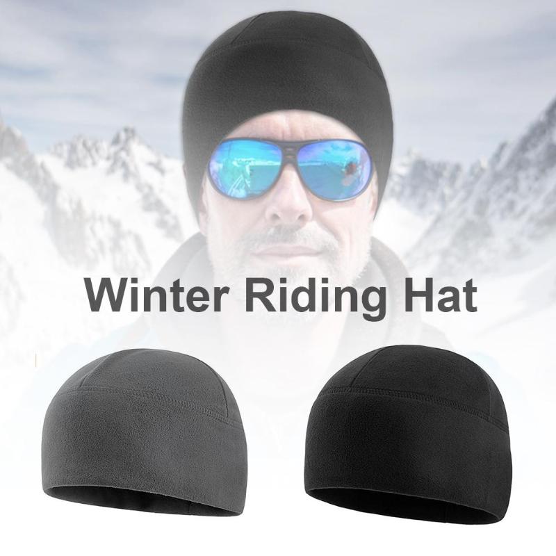 

Winter Riding Small Hat Motorcycle Safety Helmet Fleece Warm Cap For Riding Running Skiing Lightweight Cycling Supplies, Black