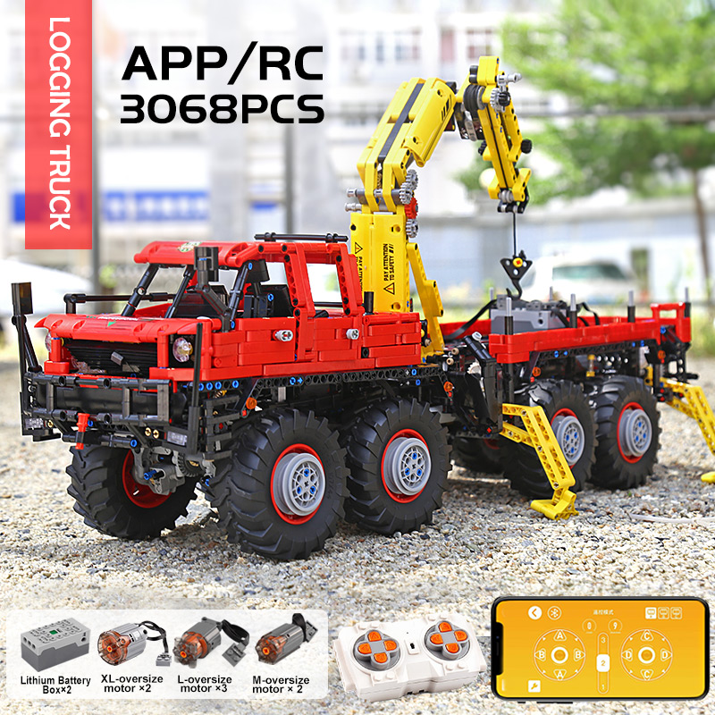 Articulated 8*8 Off-road Remote Control Truck Building Blocks MOC-15805 Technic Series MouldKing 13146 3068pcs Bricks Toys Gifts-image-560312059