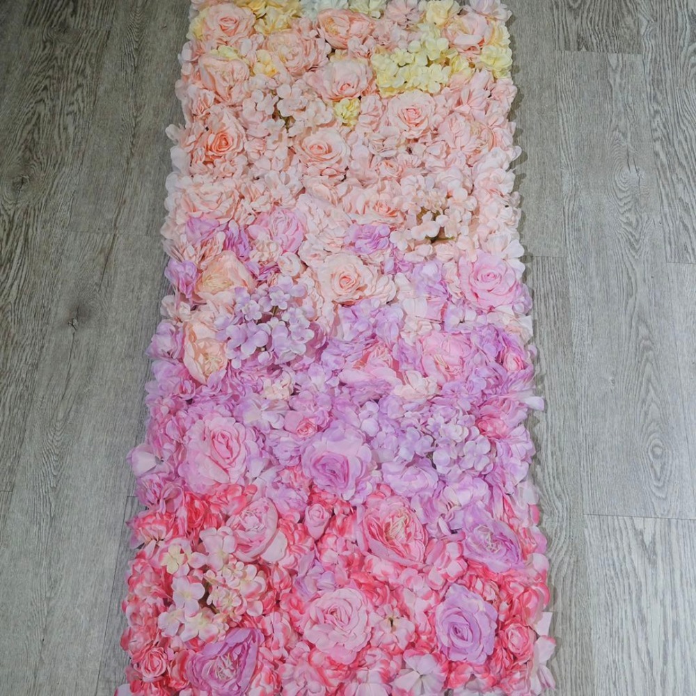 2021 40x60cm Artificial Flower Wall Wedding Decoration Flower Mats Rose