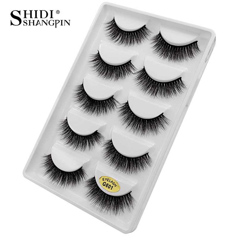 

5 pairs Mink Eyelashes Natural False Eyelashes 3d Mink Lashes Makeup Lashes Fake Eyelash Extensions Make Up Maquiagem Faux Cils