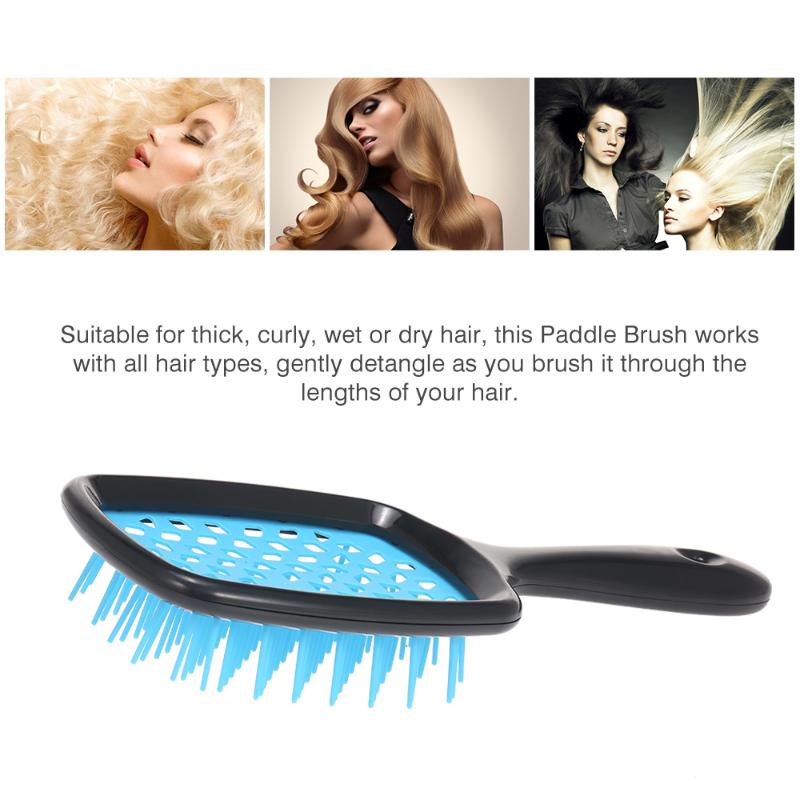 

Hair Beard Straightener Paddle Brush static Detangle Hairbrush Massaging Soft Comb Straightening Hair Blow-drying comb for