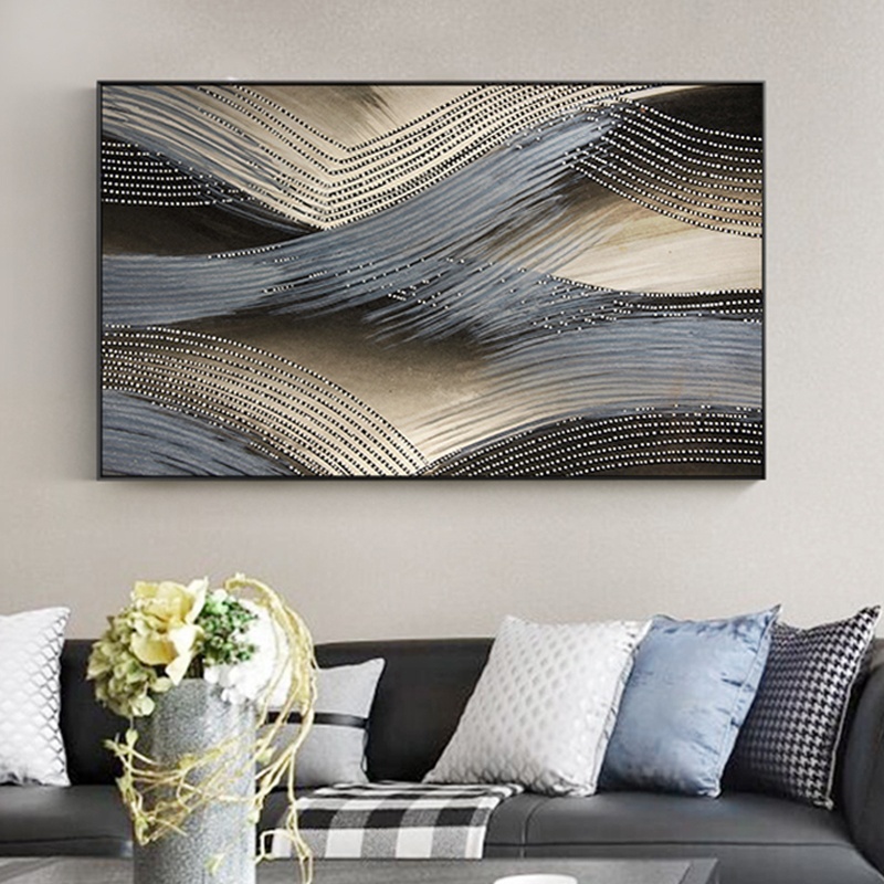 

Tsunami Waves Wall Art Canvas Oil Painting Nordic Minimalista Posters & Prints Abstract Wall Art Picture for Living Room Home Decoracion