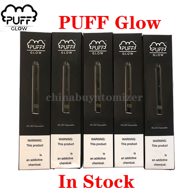 

High quality Puff Bar Glow Disposable Vape Device Pod Starter Kit 500 PUFF GLOW 1.4ml 280mAh Battery With Security Code vape cartridges bags
