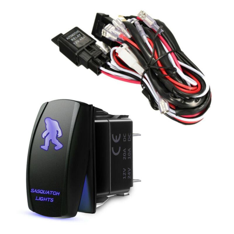 

12V Rocker Switch Corrosion Resistant Waterproof Work Light Wiring Harness