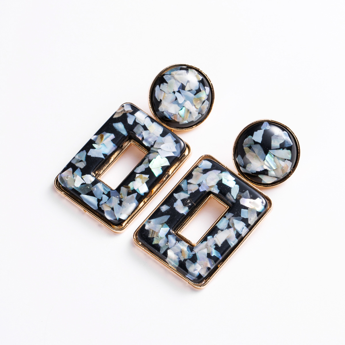 

earrings exaggerated square acetate geometric earrings women's net red all-match ear accessories