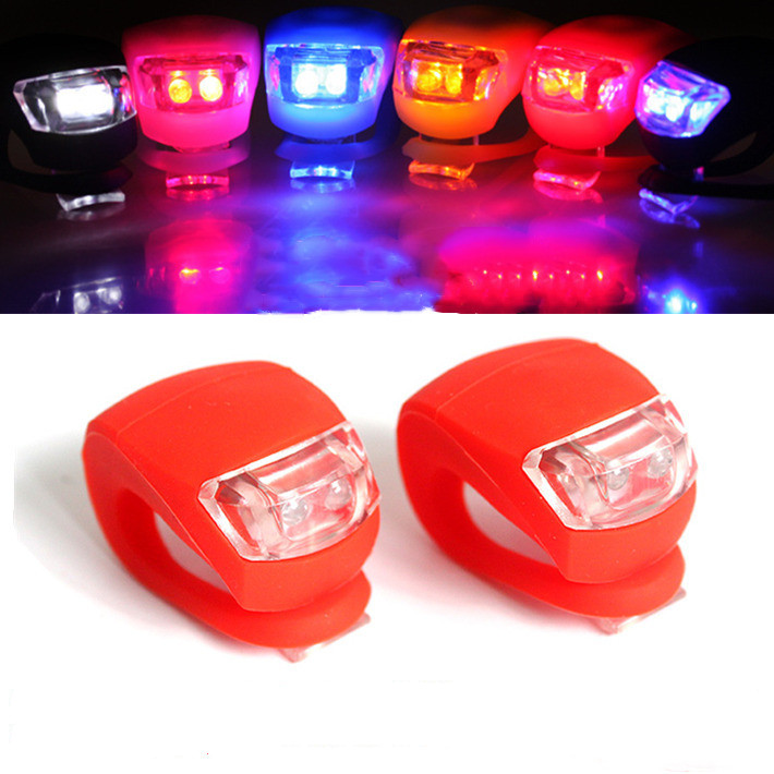 

Outdoor bicycle lights, frog lights, silicone warning tail mountain bike equipment accessories, flashing LED headlights