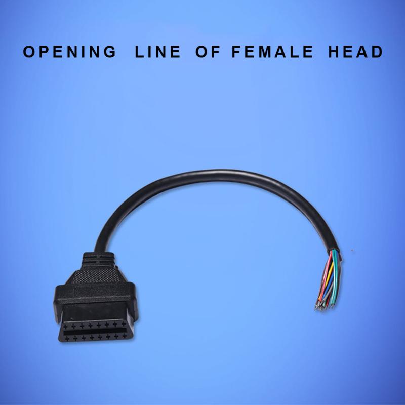

16 Pin For Car Flexible Professional Repair Female Connector Test Lightweight Extender OBD2 Accessory Diagnostic Cable
