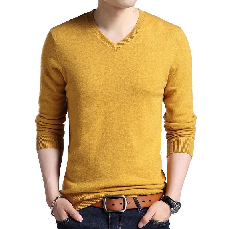 

Winter Men's Wool Sweater Male Fashion Slim Fat Solid Thin 100% Wool Casual Pullovers Men ase Sweater Shirt 3XL F6501, Black